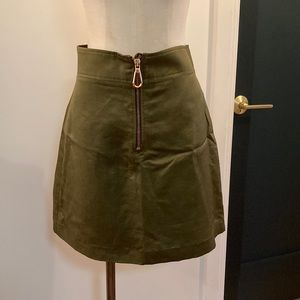 Sandro mini skirt sz3 army green
